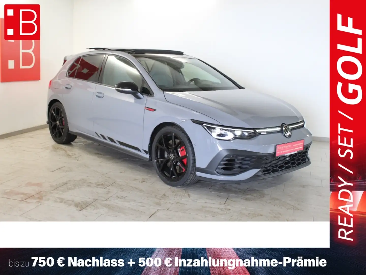 Volkswagen Golf GTI 8 2.0 TSI DSG Clubsport Black Style 19 PANO HuD H/ Grau - 1