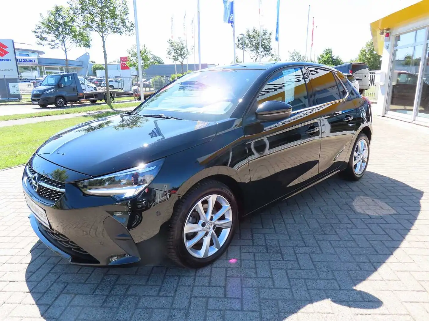 Opel Corsa LED+RFK+SHZ+P.-DACH+TEMP+PDC+ALU+TWA+GJR Schwarz - 2