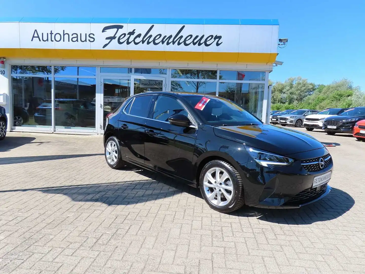 Opel Corsa LED+RFK+SHZ+P.-DACH+TEMP+PDC+ALU+TWA+GJR Schwarz - 1