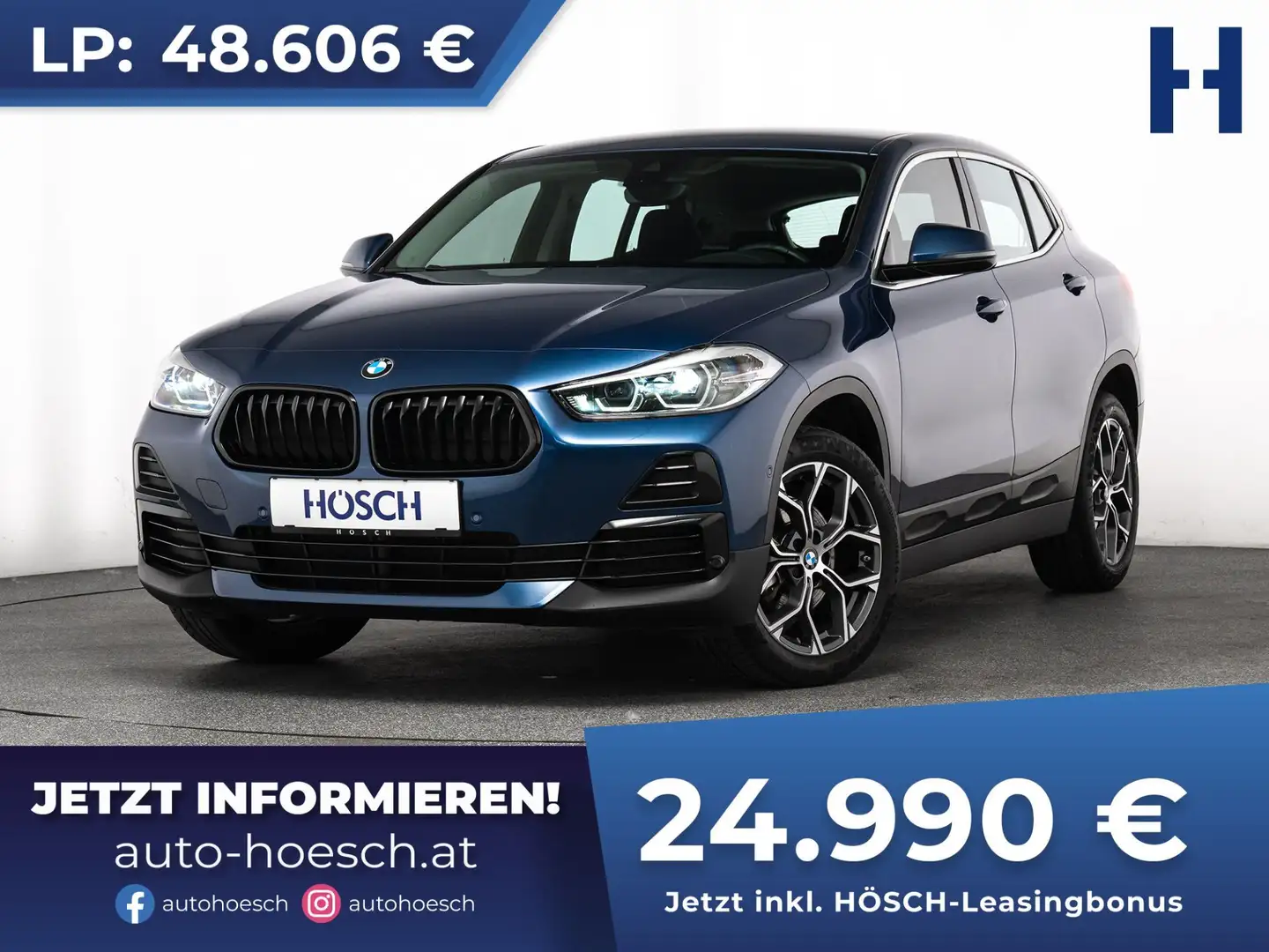 BMW X2 sDrive 18i Advantage NAVI KAMERA 18 ZOLL -49% Blau - 1