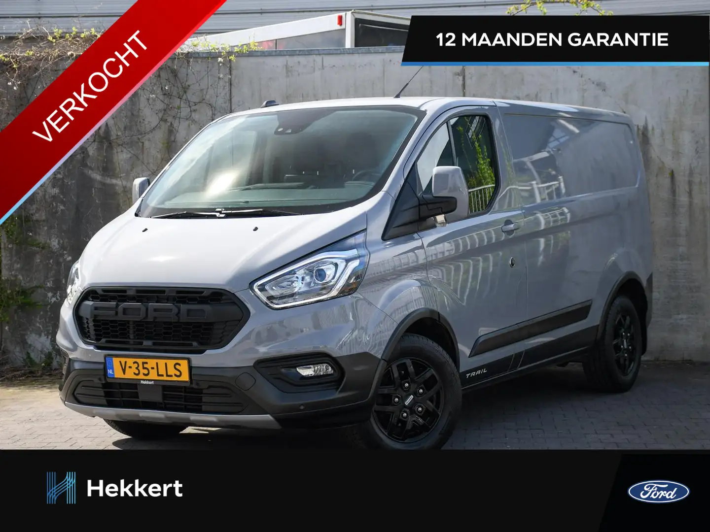 Ford Transit Custom 300 L2H1 Trail 2.0 TDCI 130pk DODE HOEK | 16''LM | Grijs - 1