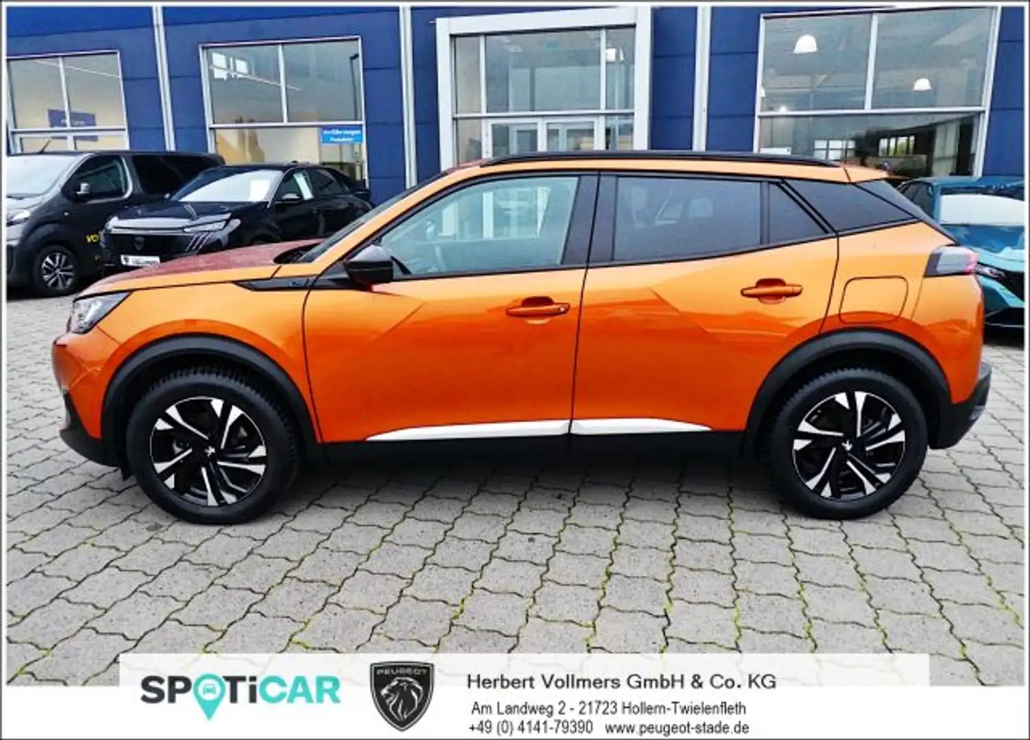Peugeot 2008 Elektro Allure Pack, LED, SHZ, GJR, EPH Orange - 2
