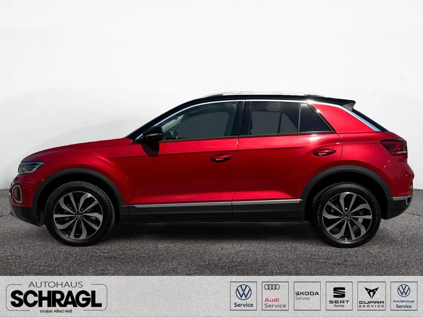 Volkswagen T-Roc 1.0 TSI STYLE+AHK+APP+KAMERA+LED+ACC Rot - 2