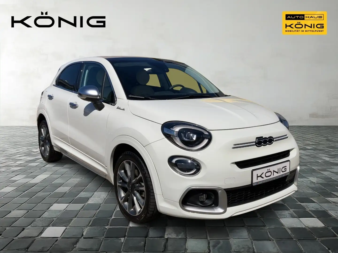 Fiat 500X Dolcevita mit Faltdach und Automatik Weiß - 2