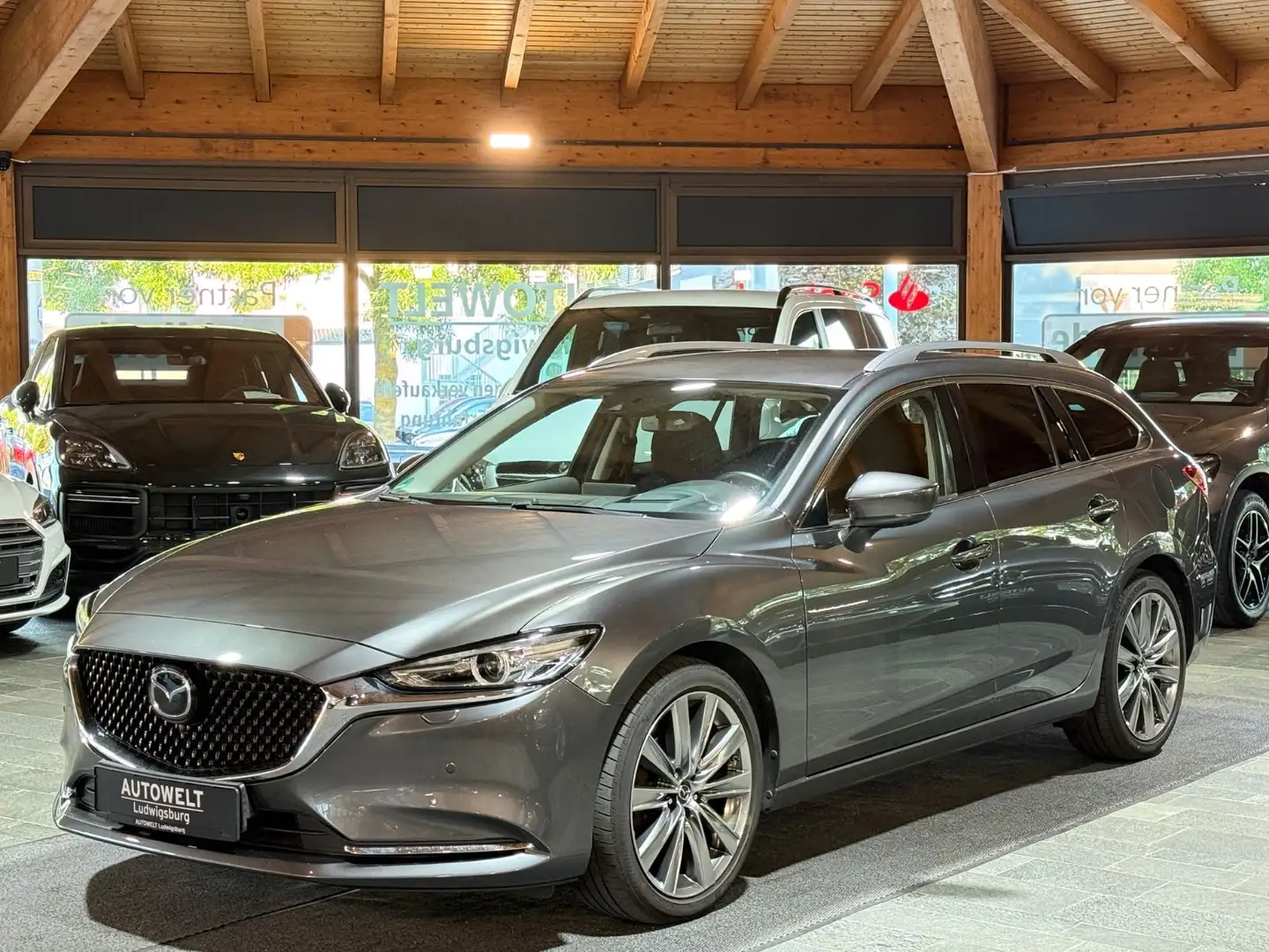 Mazda 6 Sports-Line ACC-LED-NAVI-360°-SPUR-TOT-AHK-ALU Gris - 1