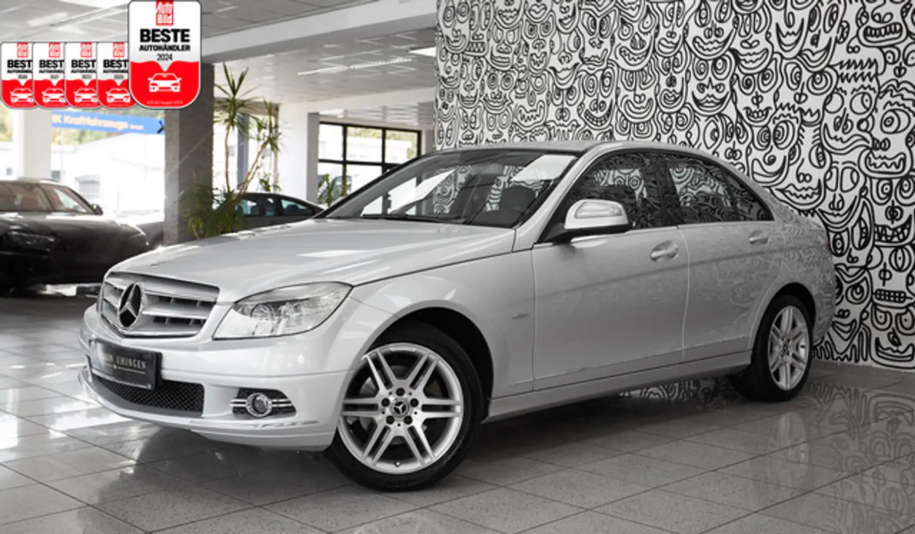 Mercedes-Benz C 200 Kompressor Limo AMG*AVANTGARDE*NAVI*LEDER* Zilver - 1