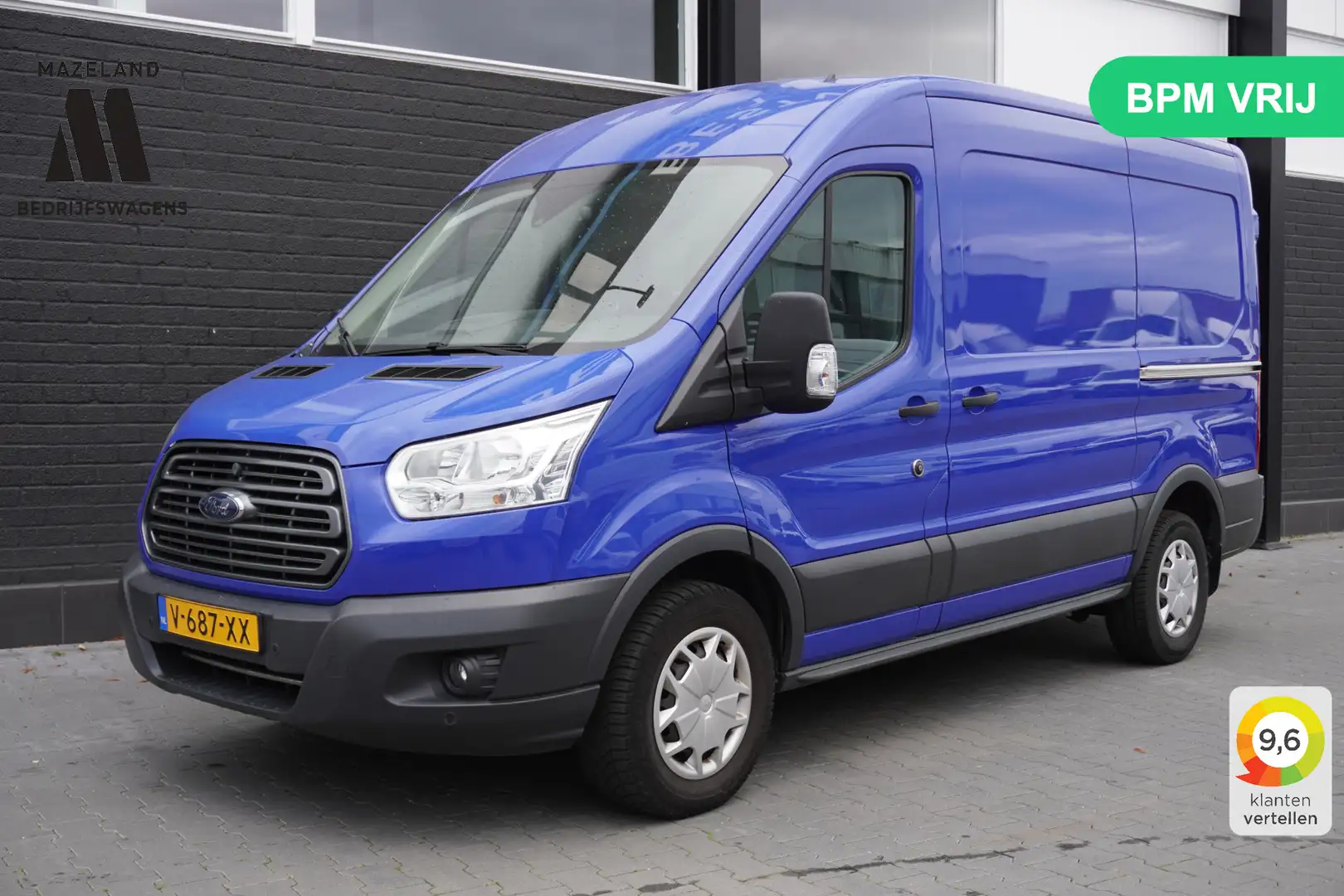 Ford Transit 2.0 TDCI 130PK 2x Schuif L2H2 EURO 6 - Airco - Cru Blauw - 1