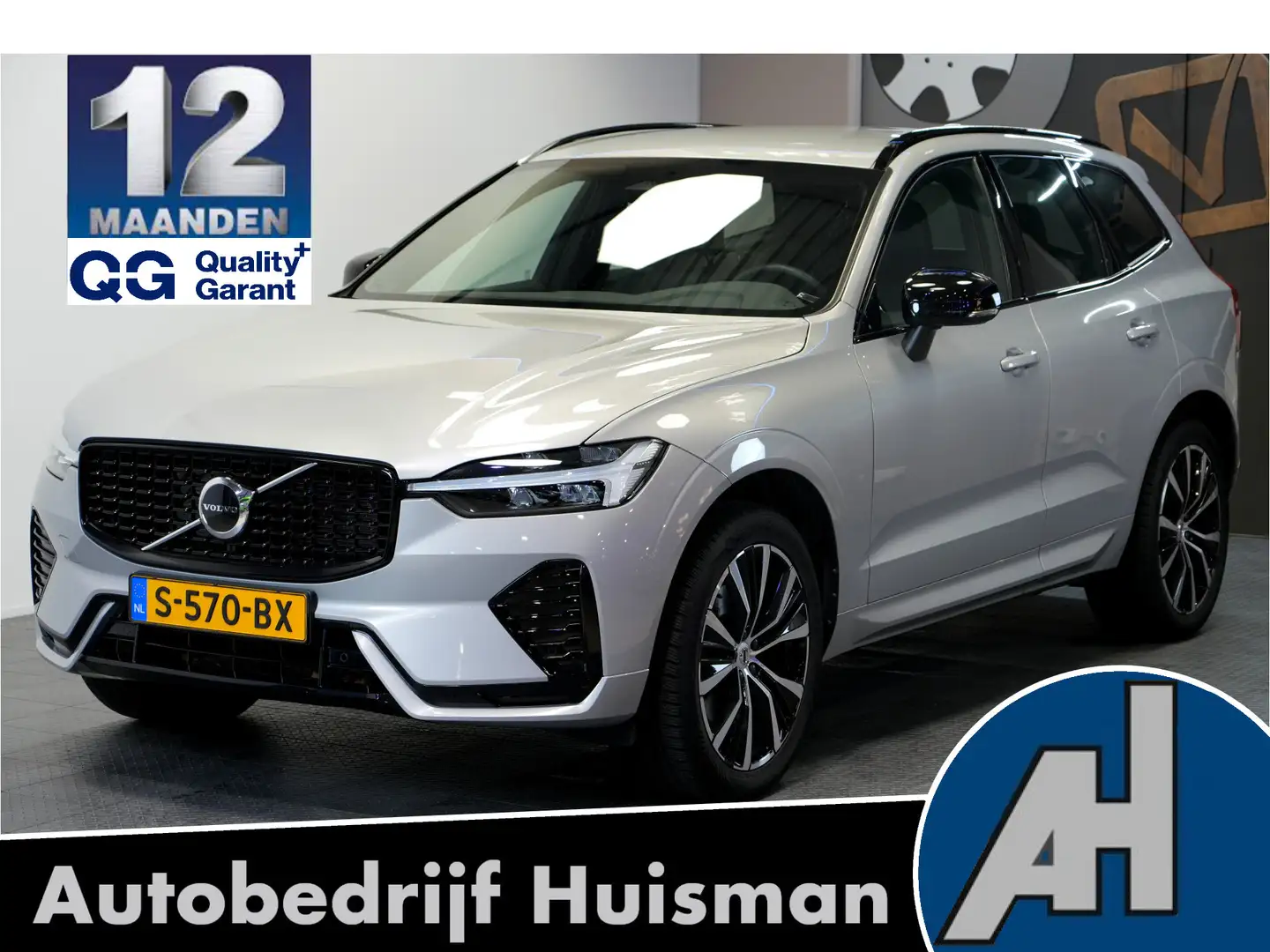 Volvo XC60 2.0 B5 MHEV 195kW/265pk Aut8 Plus Dark GOOGLE DASH Zilver - 1