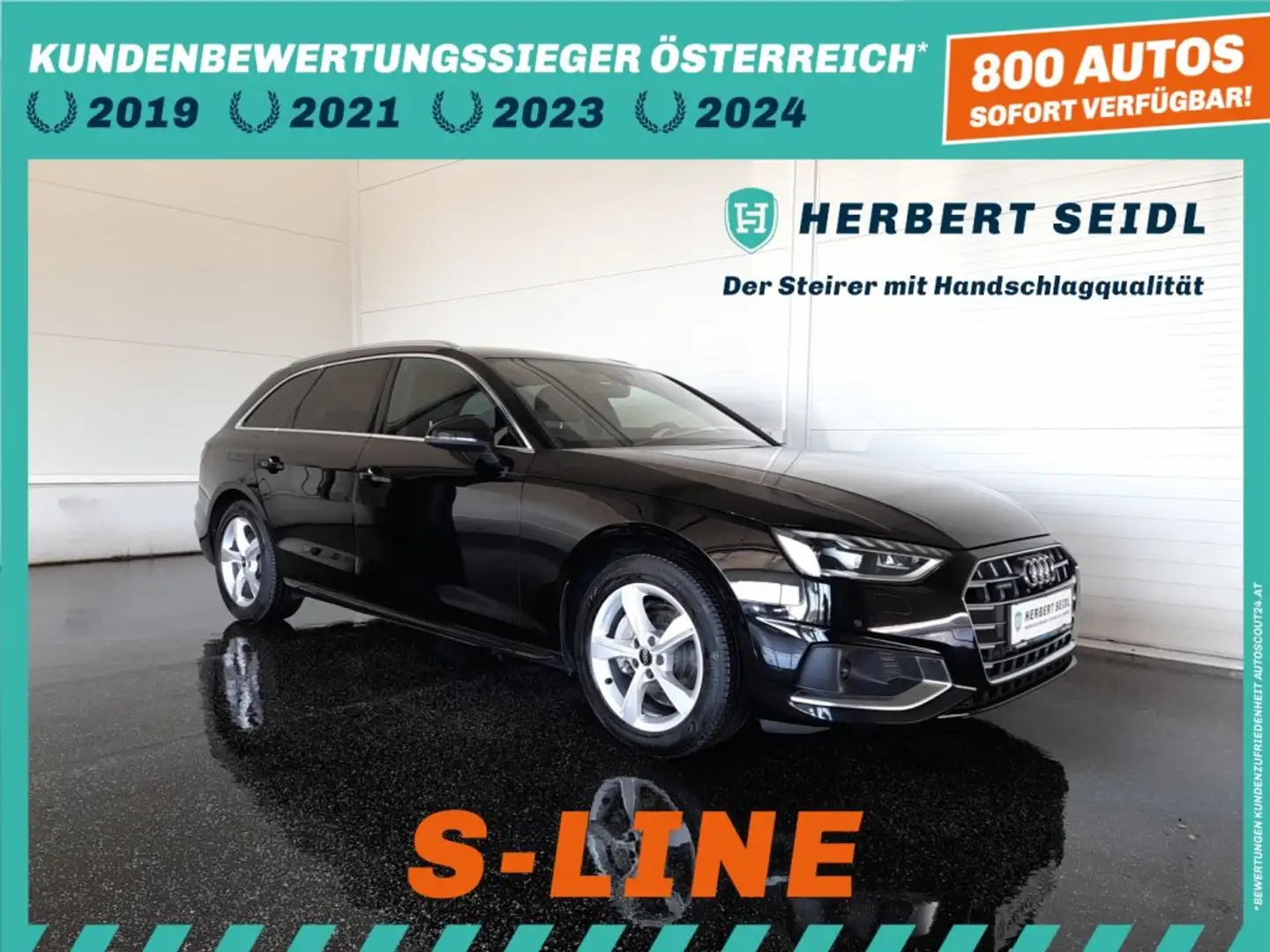 Audi Q3 A4 Avant S-LINE 40 TFSI Quattro S-tr. *STANDHEIZUNG / VOLL LED & DYN BLINKER / NAVI / TEILLEDERSPORTSITZE / SOUNDSYSTEM / Schwarz - 1