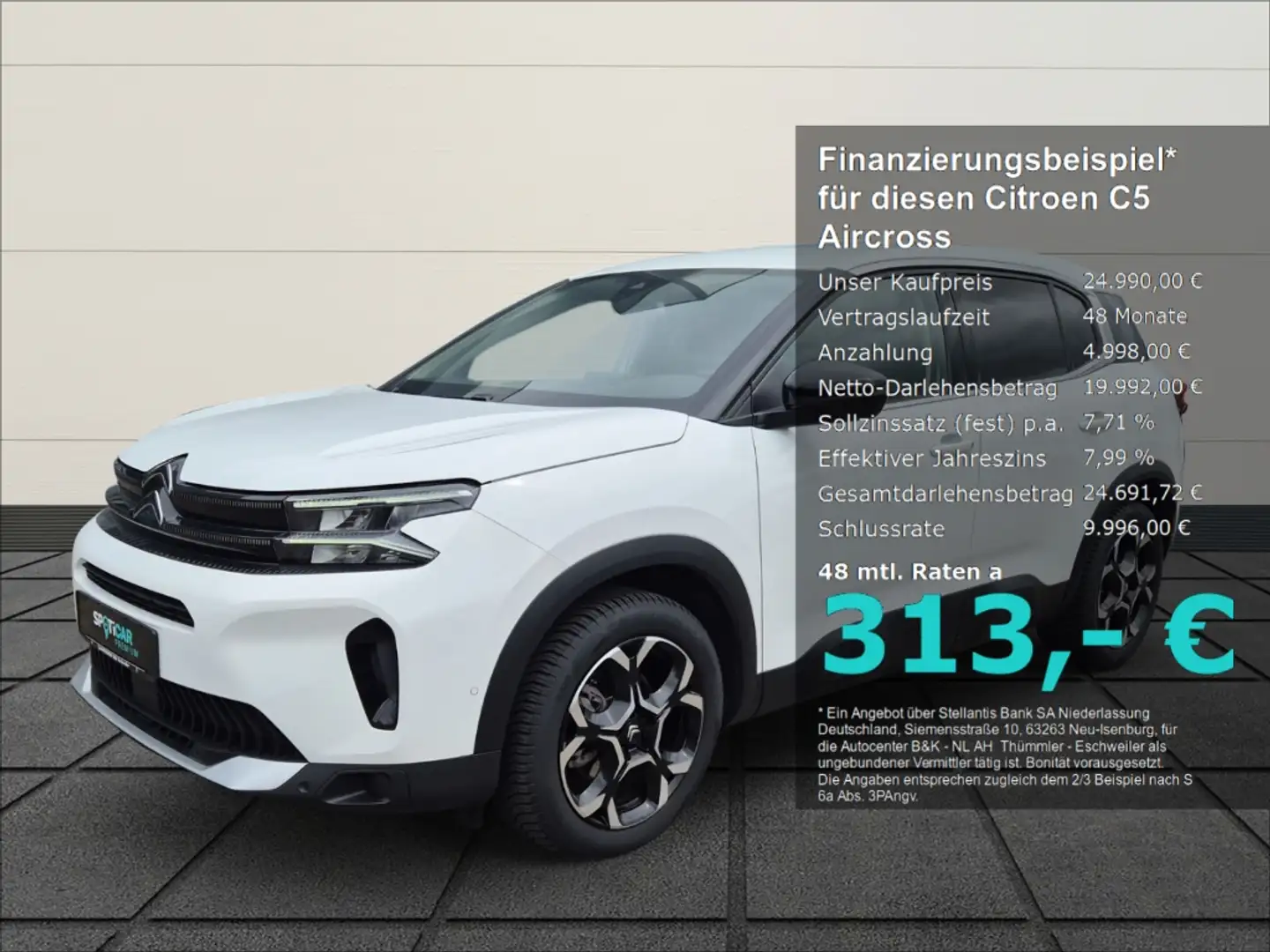 Citroen C5 Aircross Hybrid 145 e-DSC6 PLUS SHZ Drive-Assist Navi Weiß - 1