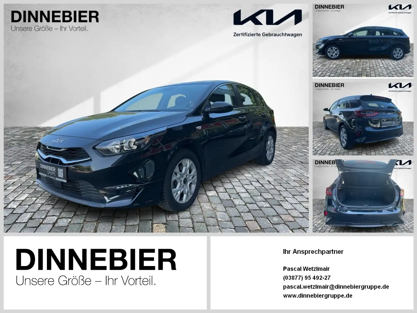 Kia Ceed / cee'd CEED 1.5T Vision Navi+Kamera+SHZ+Klimaautom. Noir - 1