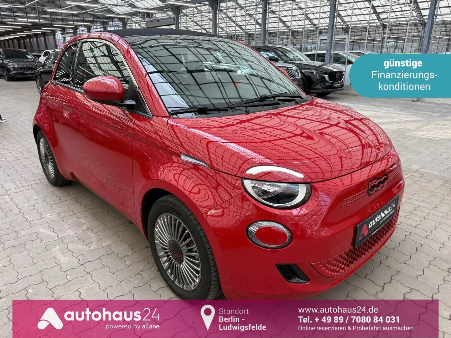 Fiat 500e C Red Batterie  42 kWh|CarPlay|Kamera Rot - 1