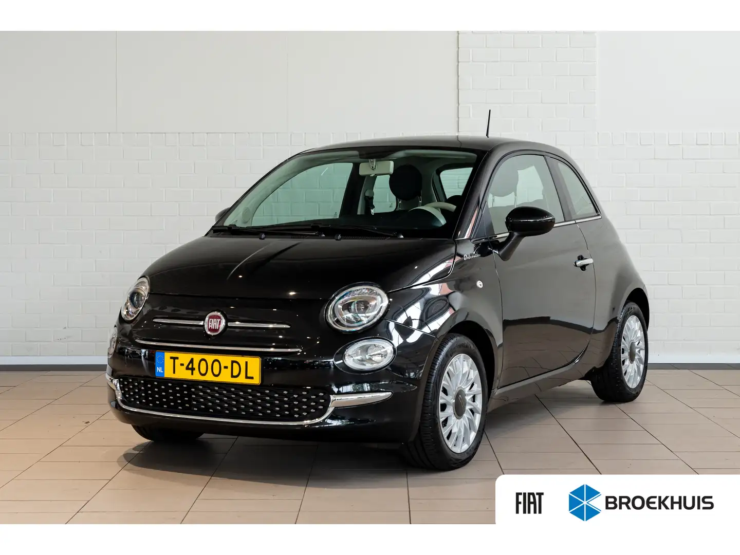 Fiat 500 1.0 Hybrid Dolcevita | Panoramadak | Apple Carplay Zwart - 1