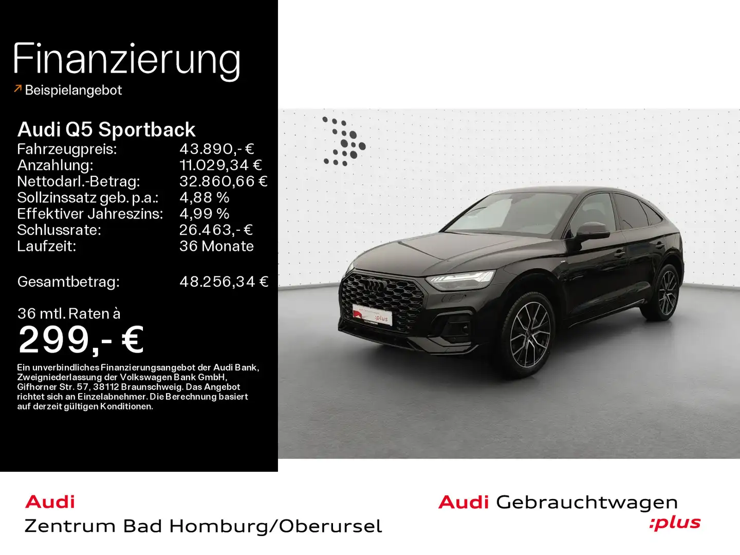 Audi Q5 45 TFSI quattro S line*Navi*Matrix* Schwarz - 1