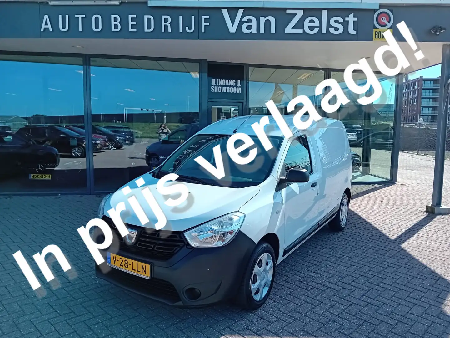 Dacia Dokker 1.6 MPI 100, Airco, Multimedia voorbereiding, Blue Wit - 1