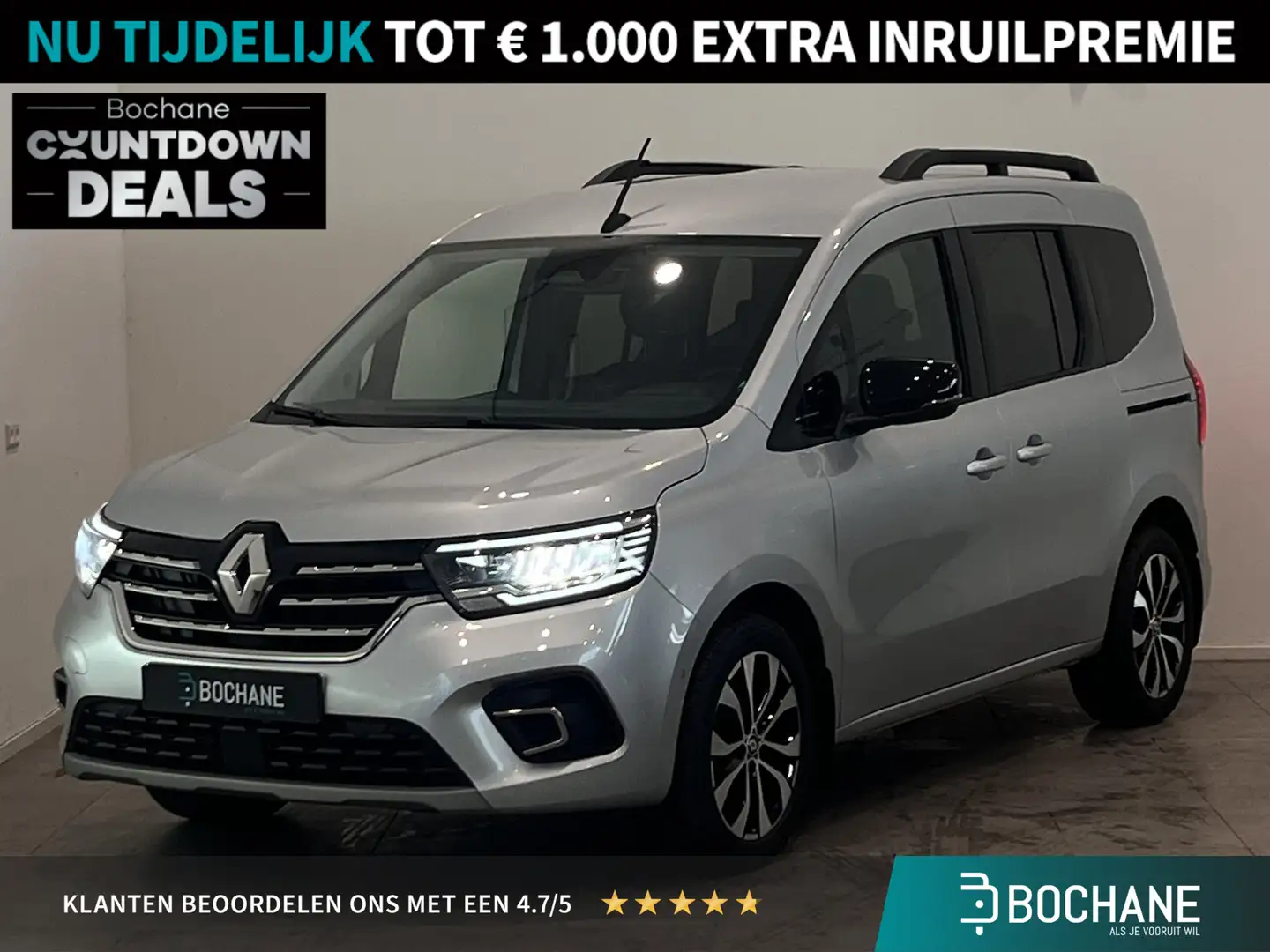 Renault Kangoo 1.3 TCe 130 EDC Techno | Trekhaak | Keyless | Stoe Grijs - 1