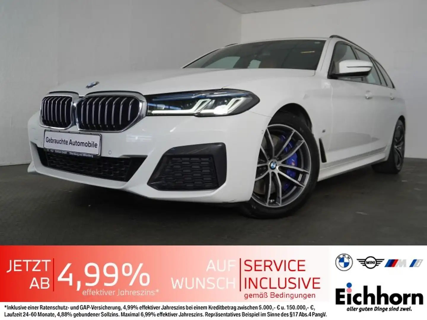 BMW 530 d xDr SAG M Sport SHZ/LASER/HUD/4xAC/LHZ/CAM Blanc - 1