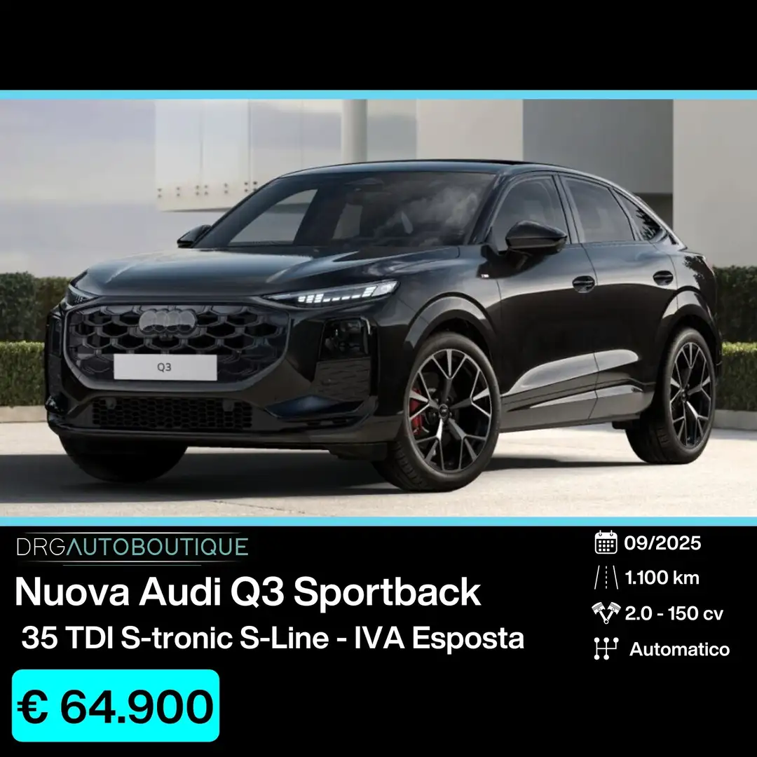 Audi Q3 Q3 SPB 35 TDI S tronic S line edition Schwarz - 1