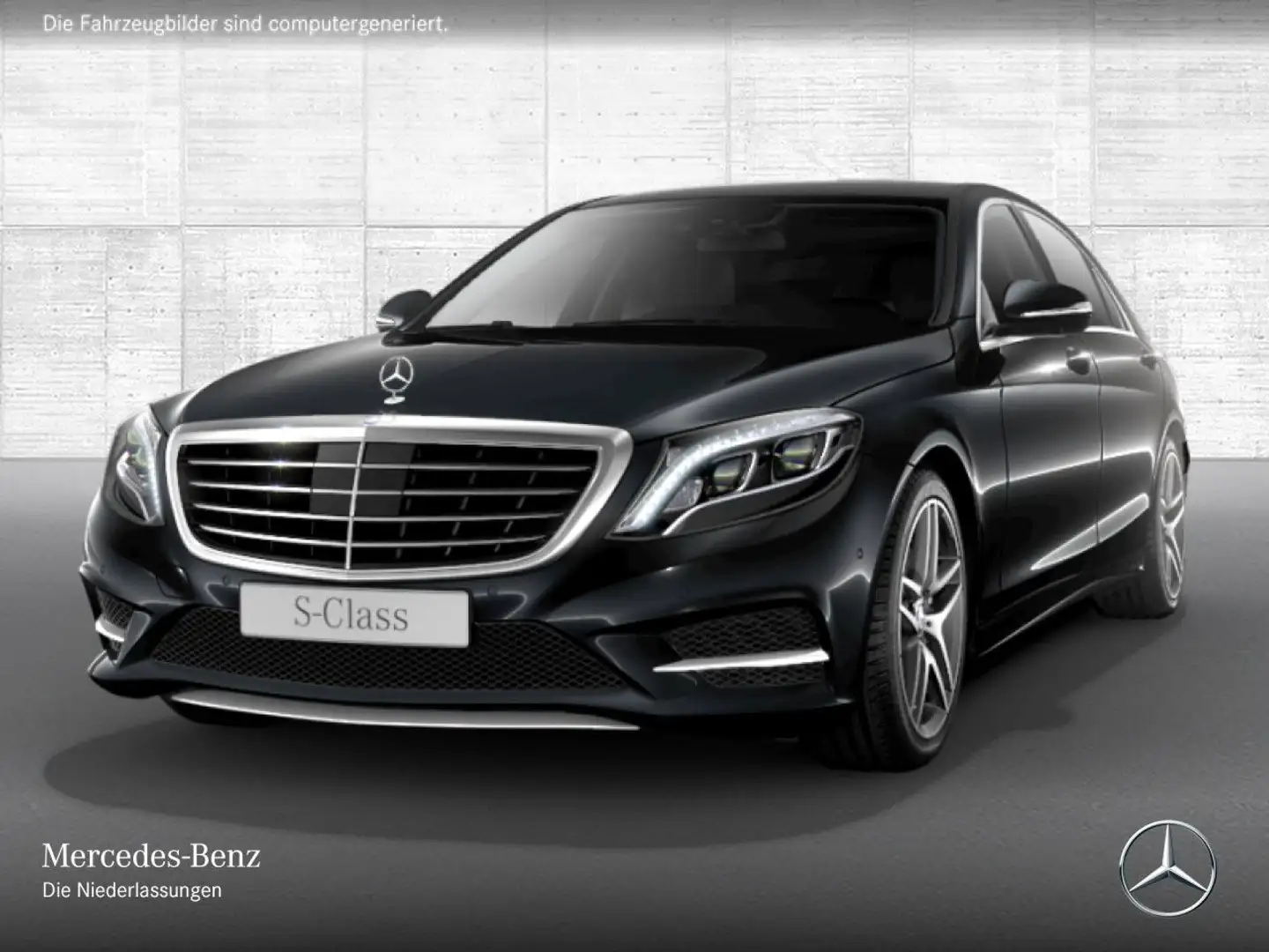 Mercedes-Benz S 350 d L 4M AMG Fahrass Fondent FirstClass Airmat Černá - 2
