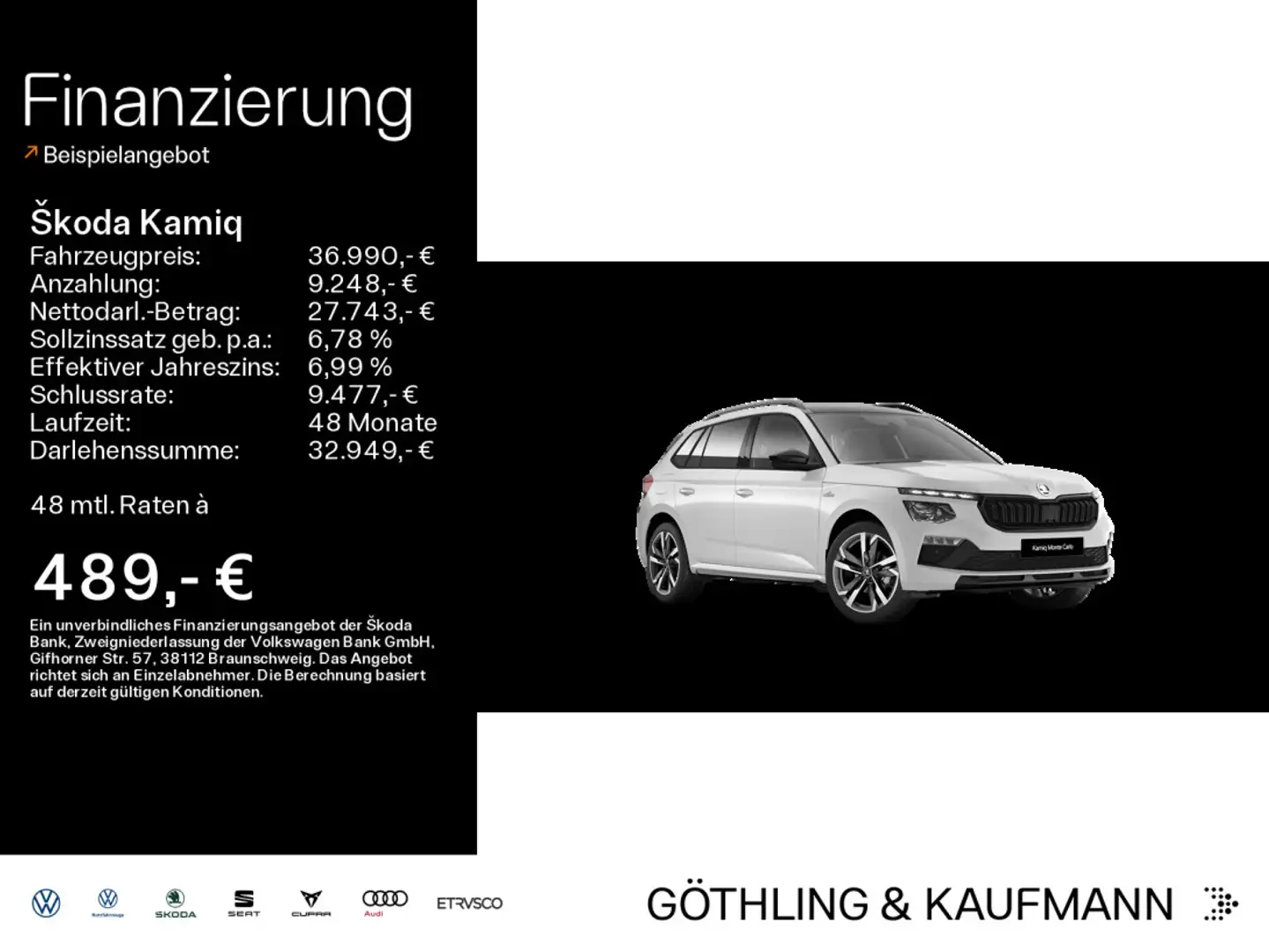 Skoda Kamiq Monte Carlo 1.5 TSI DSG NAVI|AHK|PANO| Wit - 1