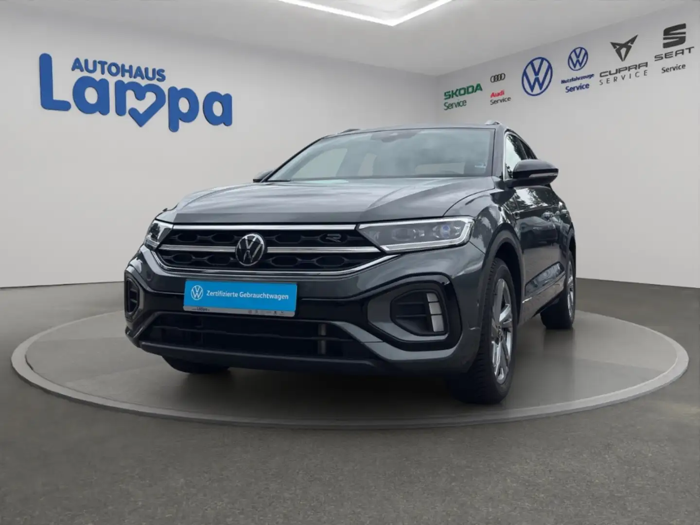 Volkswagen T-Roc R-Line 1.5 TSI DSG AHK,RFK,NAV,SHZ,ACC,MFL Grau - 2