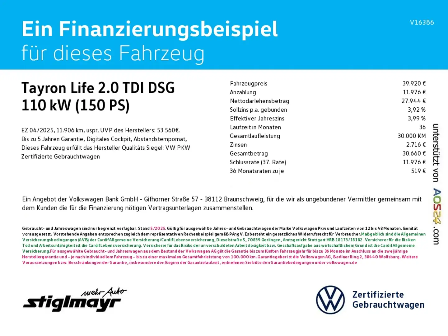 Volkswagen Tayron Life 2.0 TDI DSG ACC+AHK+KAMERA+LED+7-SITZER Bleu - 2