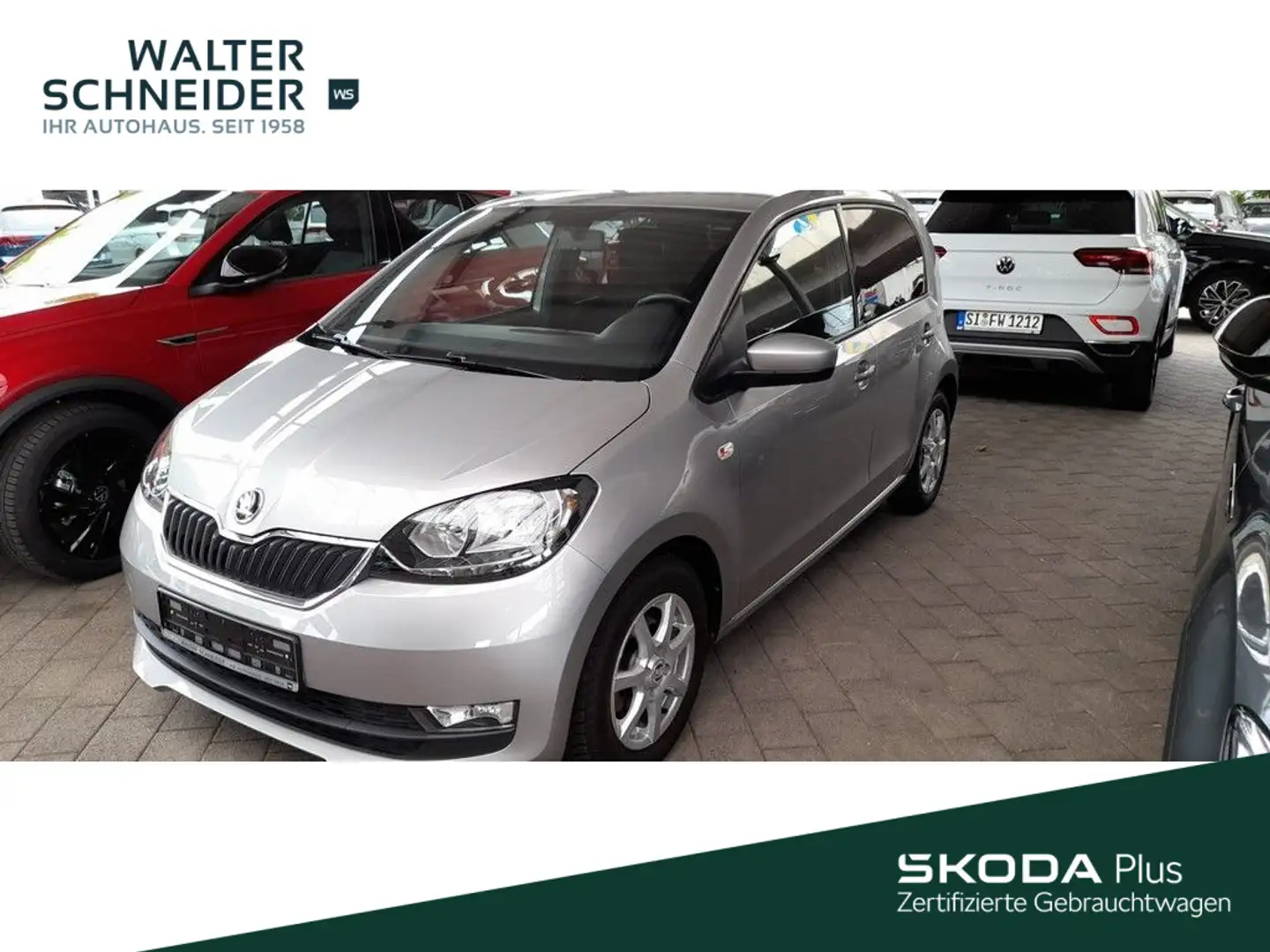 Skoda Citigo 1.0 Clever SHZ PDC Argent - 1