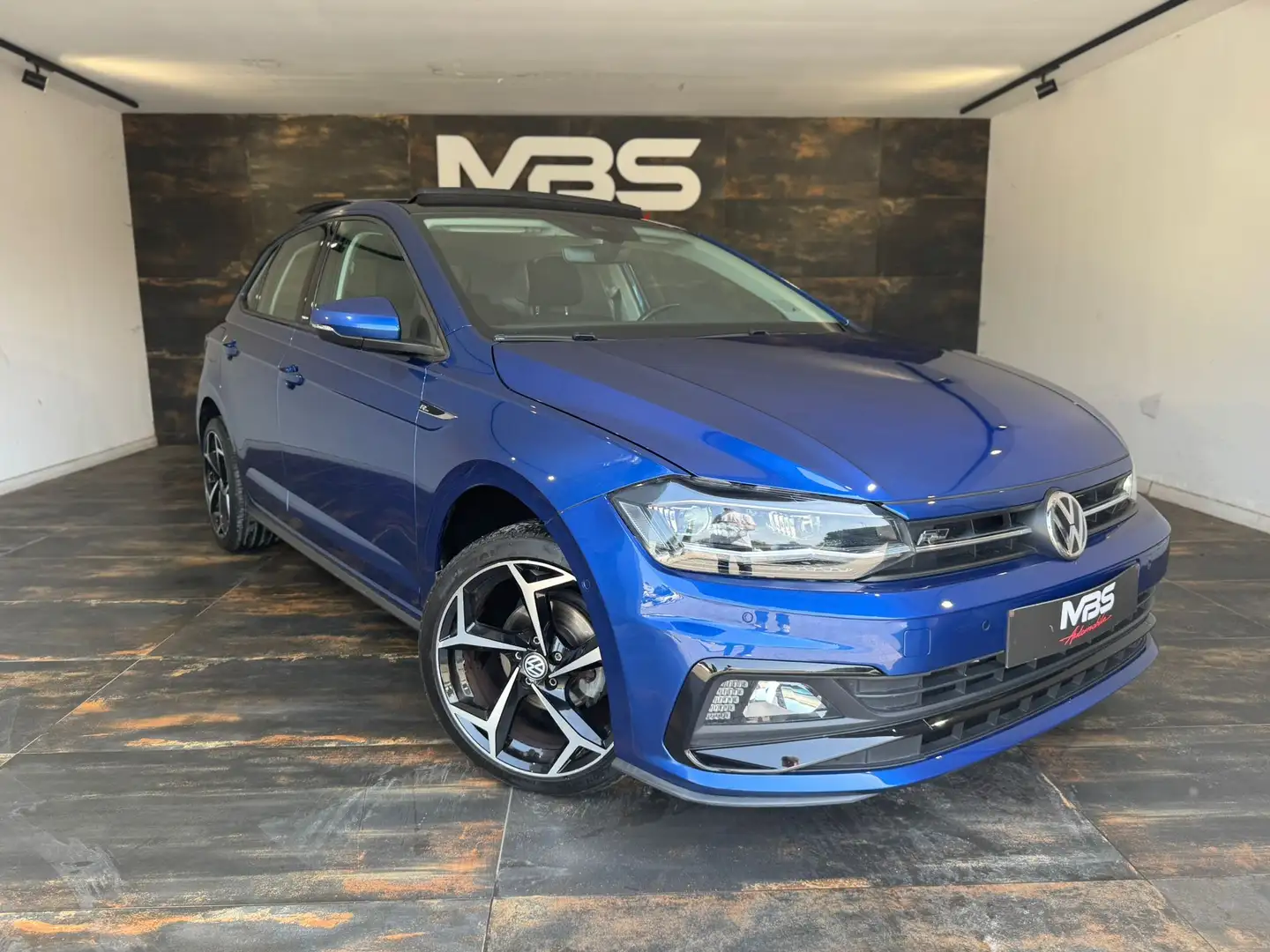 Volkswagen Polo 1.0TSi R LINE * TOIT PANO GPS CAMERA FULL GARANTIE Bleu - 2