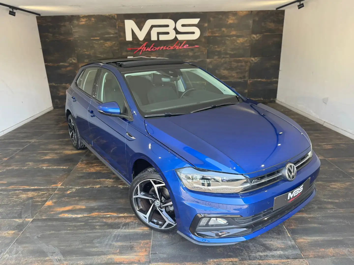 Volkswagen Polo 1.0TSi R LINE * TOIT PANO GPS CAMERA FULL GARANTIE Bleu - 1