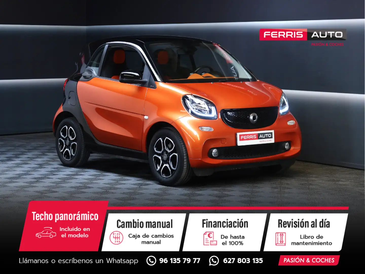 smart forTwo Coupé 52 Passion Naranja - 1