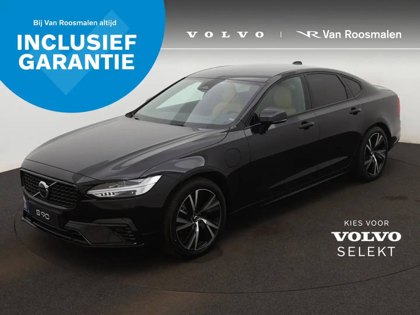 Volvo S90 T8 AWD Plus Dark | Getint glas | Geperforeerd lede Fekete - 1