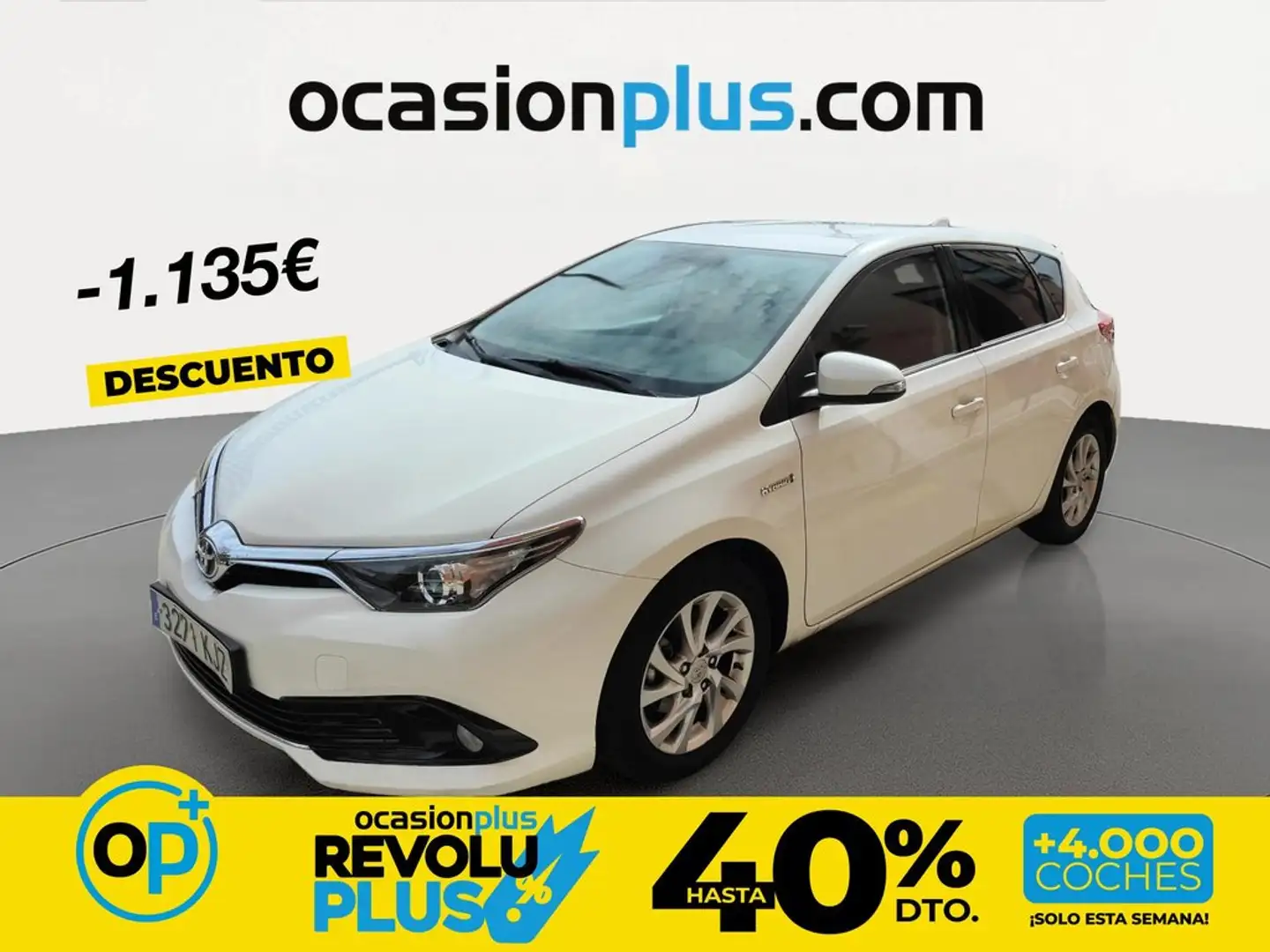 Toyota Auris hybrid 140H Active Business Plus Blanco - 1