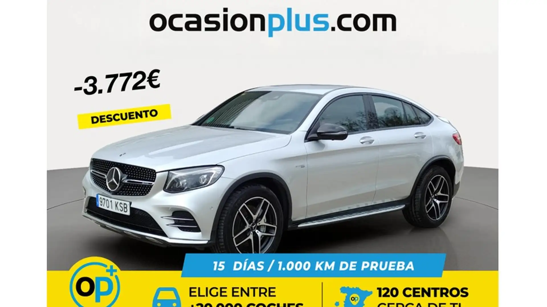 Mercedes-Benz GLC 43 AMG Coupé 4Matic Aut. Plateado - 1