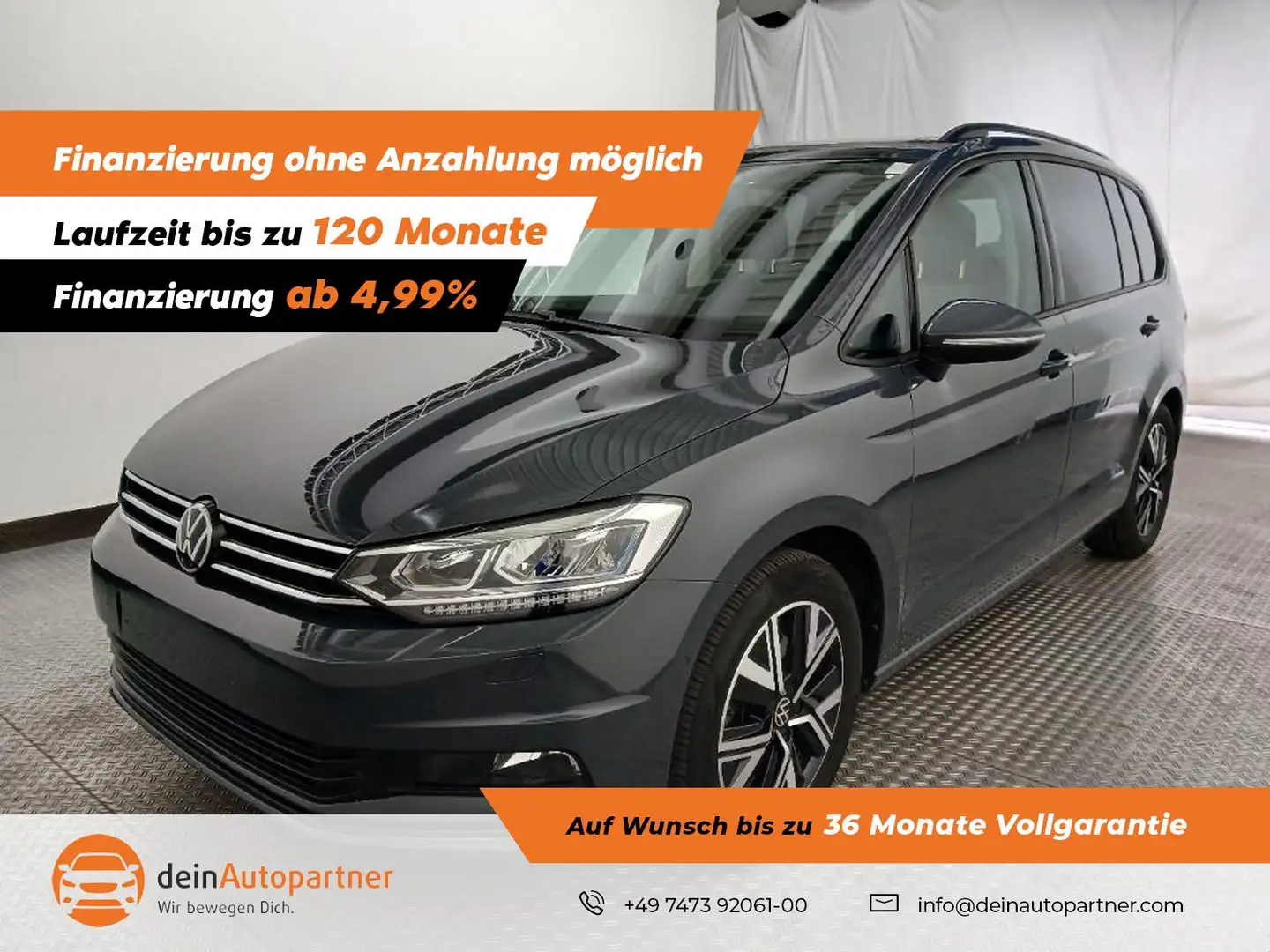 Volkswagen Touran Comf. EASY OPEN NAVI/AHK/STHZ/PANO/VIRTUAL COCKPIT Grau - 1