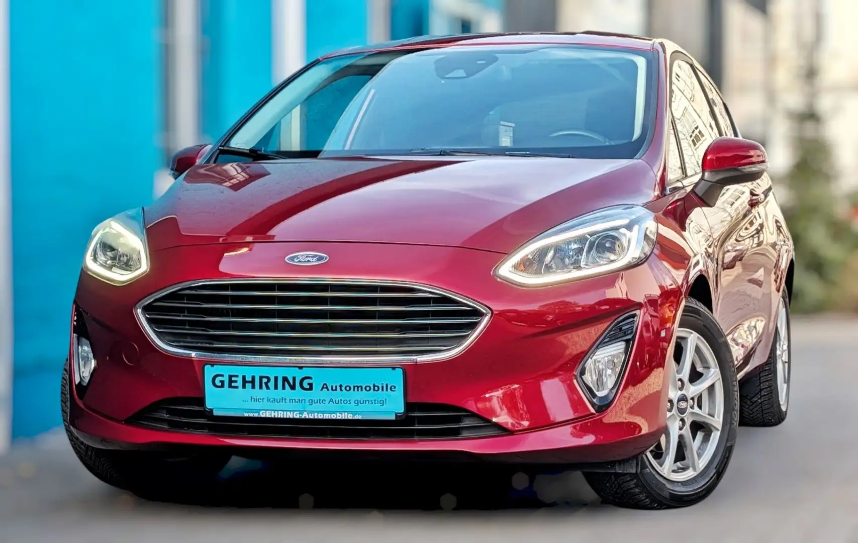 Ford Fiesta Titanium LED Navi CarPlay Sitzhzg 26TKm Rot - 1
