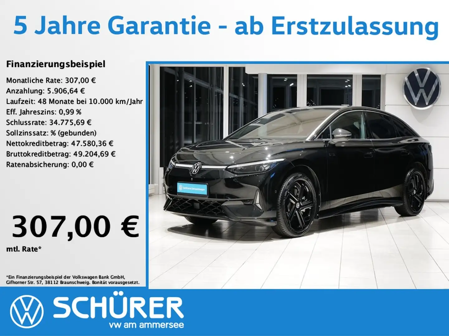 Volkswagen ID.7 GTX AHK Wärmepumpe Matrix 360° Keyless Zwart - 1
