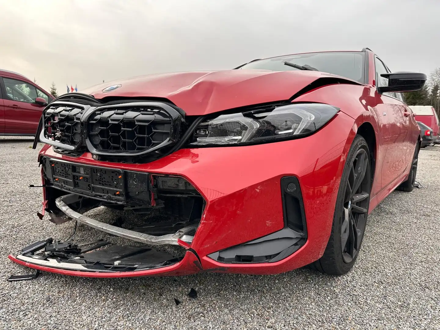 BMW 340 3 Touring M340 i xDrive UNFALLFAHRZEUG Rot - 1