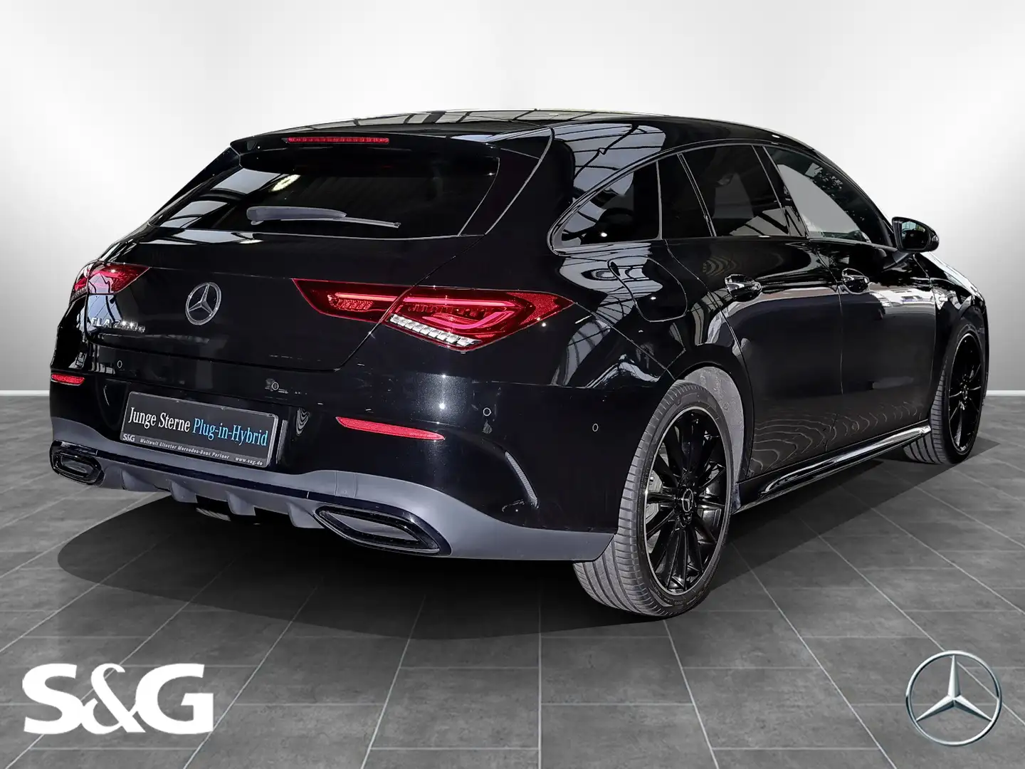 Mercedes-Benz CLA 250 e AMG AHK+PANORAMA+TOTWINKEL+BURMESTER Negro - 2