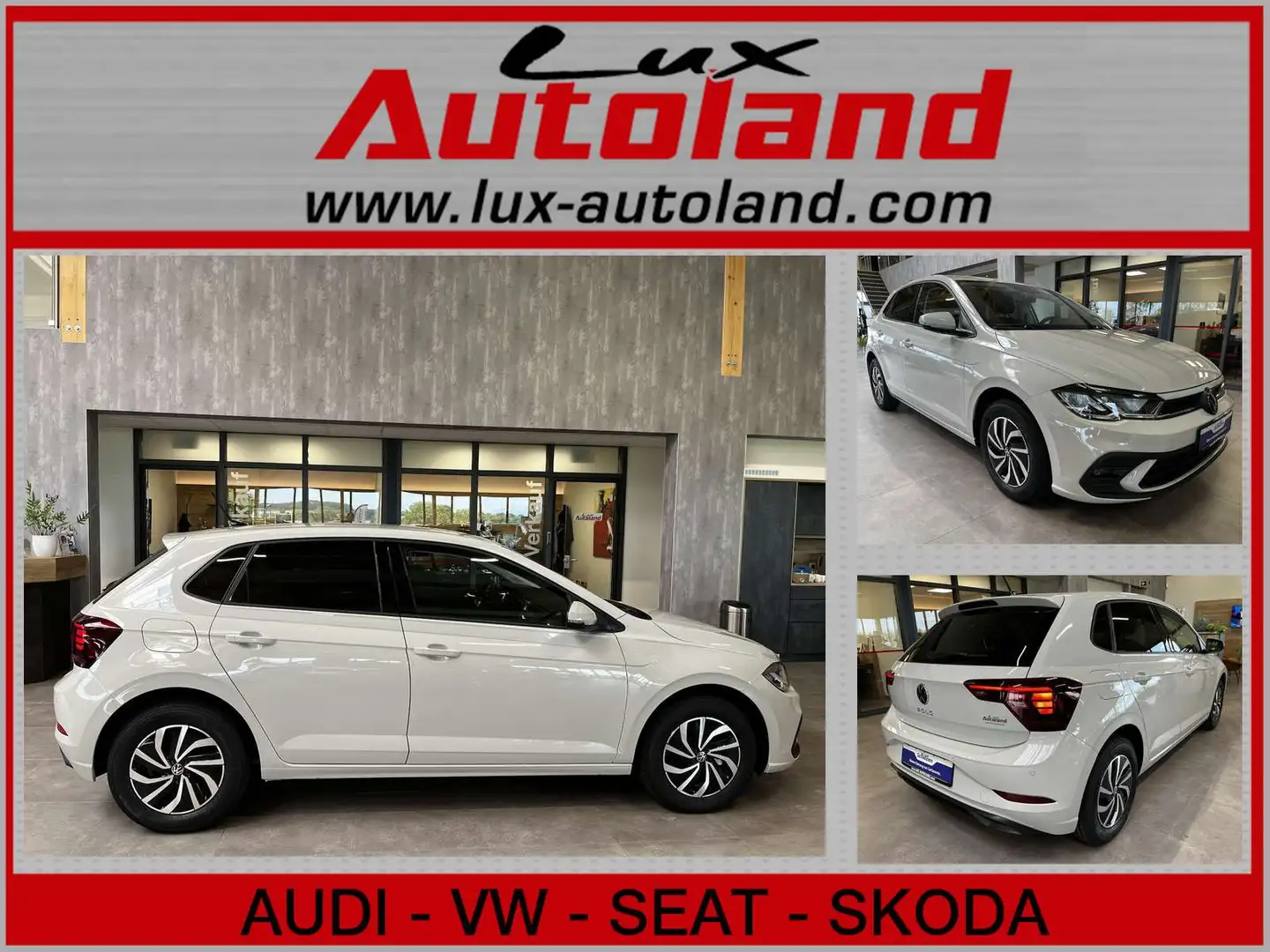Volkswagen Polo Life TSI App LED Shzg Alu Kamera Gris - 1