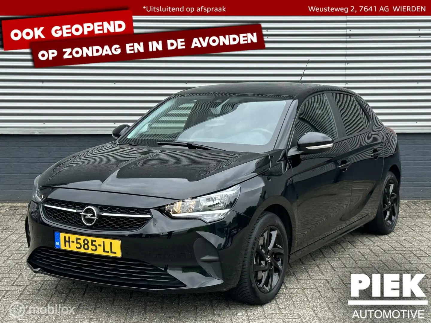 Opel Corsa 1.2 Edition LM VELGEN, NAVI, CARPLAY Zwart - 1