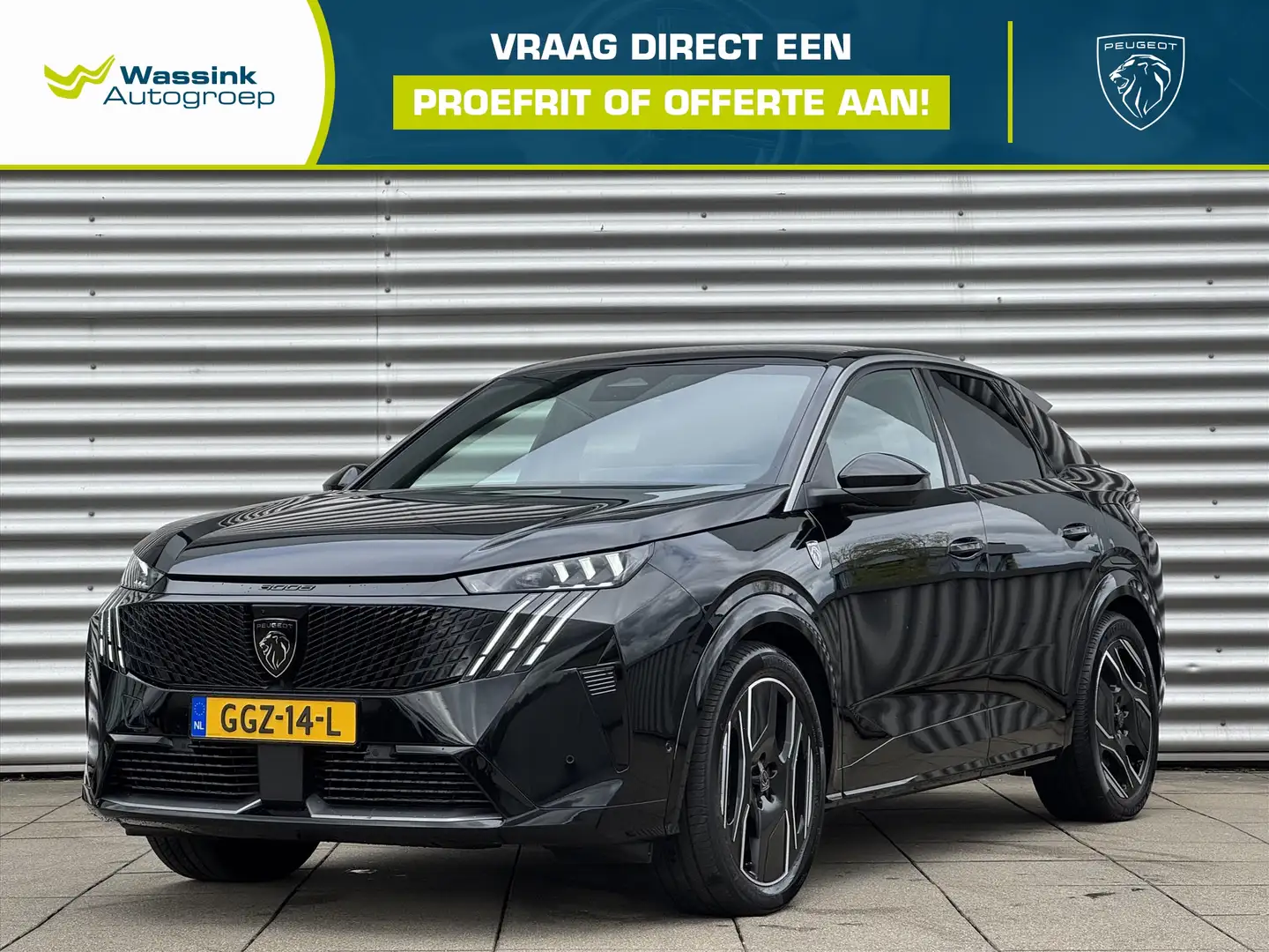 Peugeot 3008 EV 73 kWh 210pk GT | SOH 96% I Adaptive Cruise Con Zwart - 1