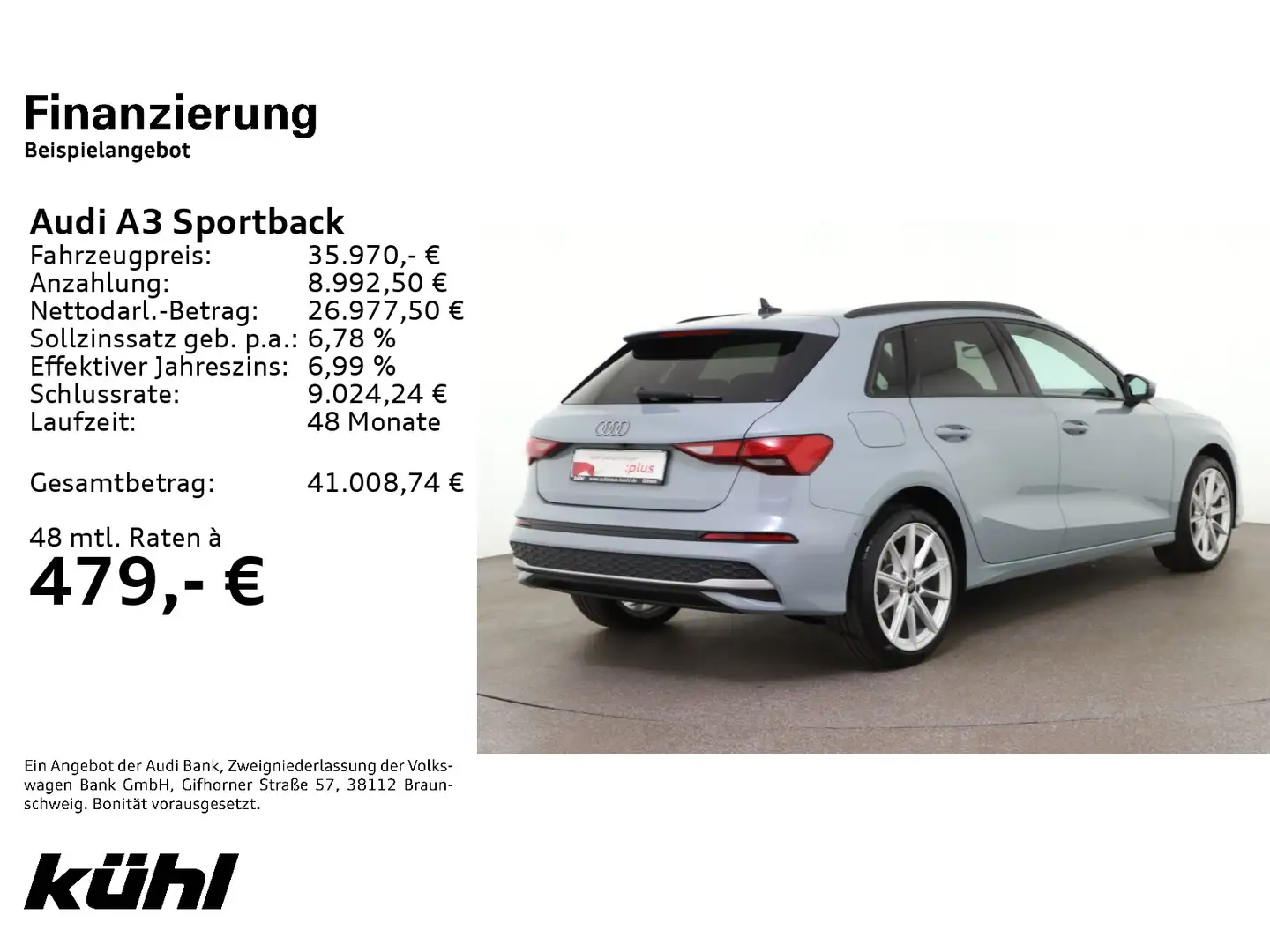 Audi A3 35 TDI S tronic advanced ACC/Kamera Grau - 2