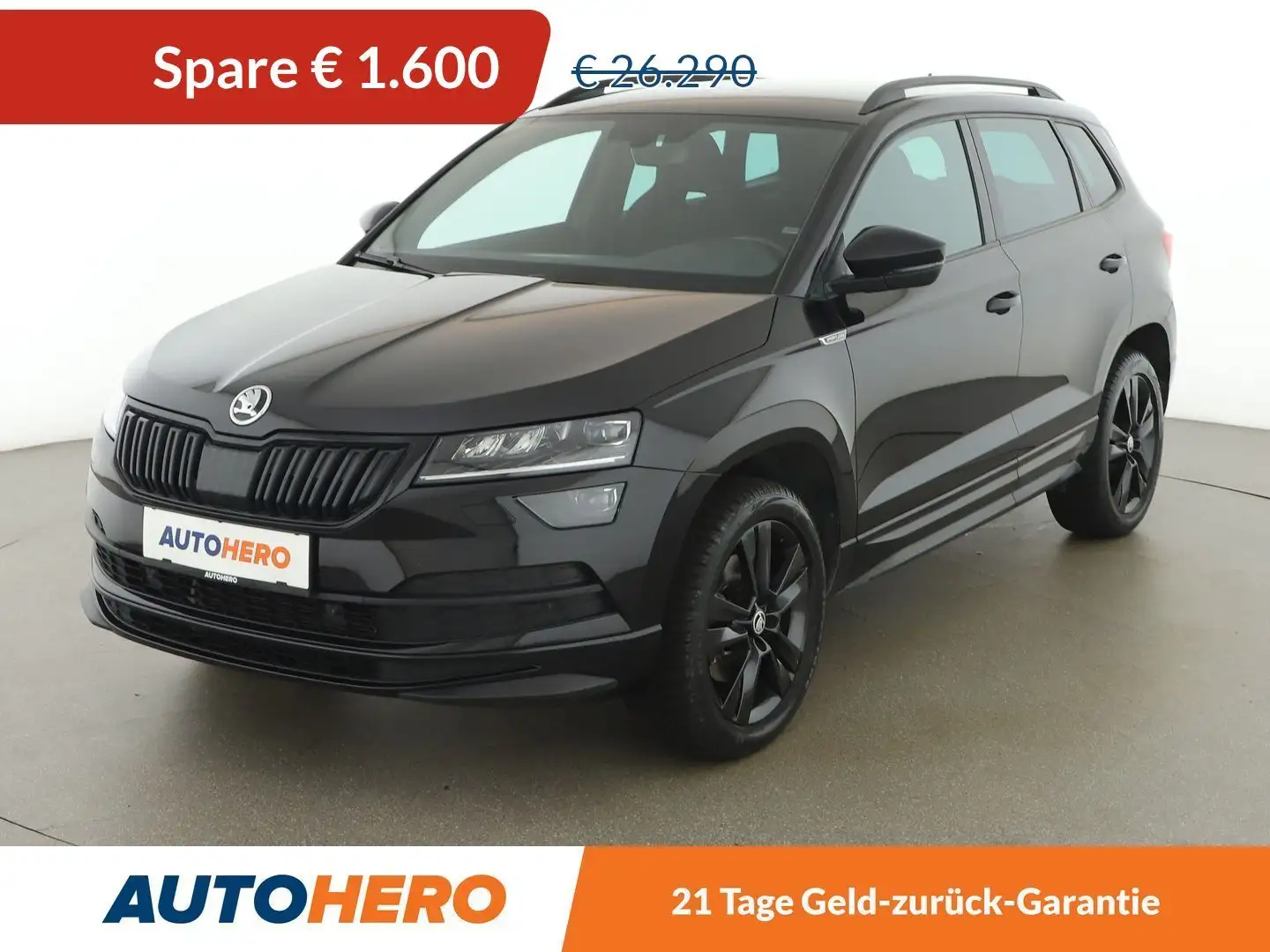 Skoda Karoq 2.0 TDI Sportline 4x4 *LED*CAM*ACC*AHK* Schwarz - 1