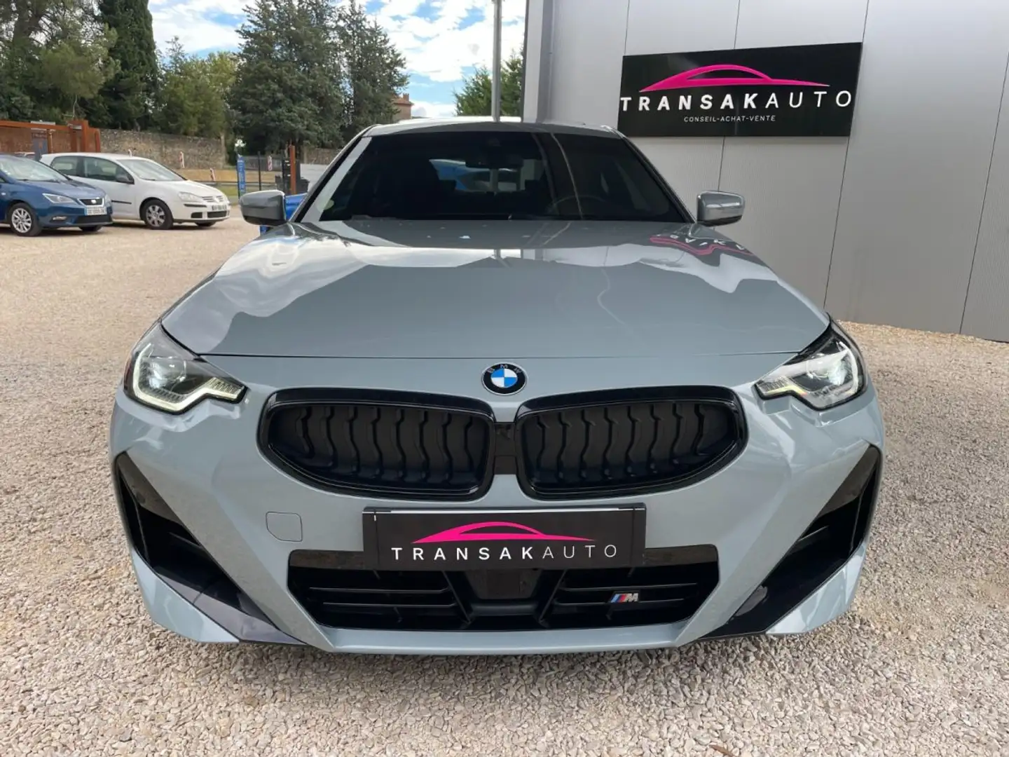 BMW 220 SERIE COUPE G42 220d 190 ch BVA8 M Sport Brooklyn Grau / Toit Ouvrant / Origine France Grijs - 2