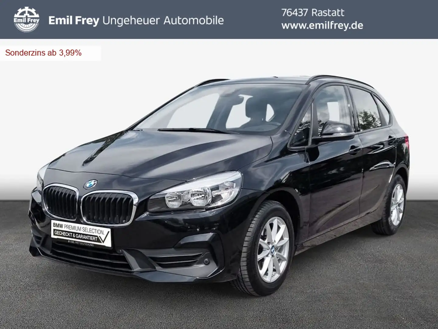 BMW 216 216d Active Tourer Aut. Advantage Schwarz - 1