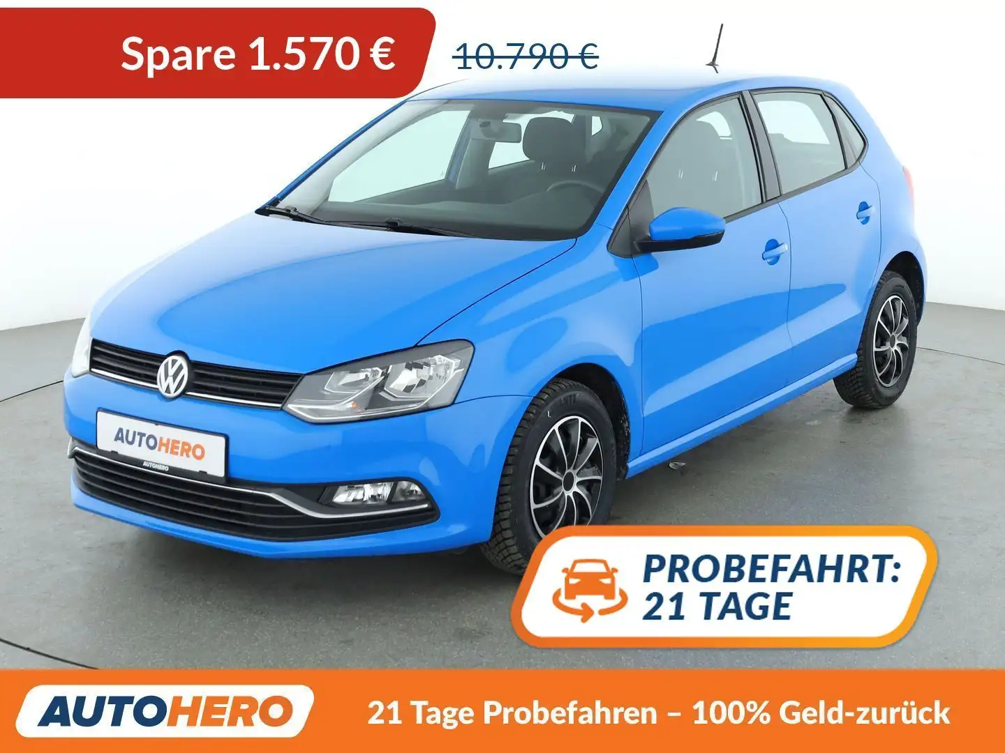 Volkswagen Polo 1.2 TSI Comfortline BMT*KLIMA*GARANTIE* Blau - 1