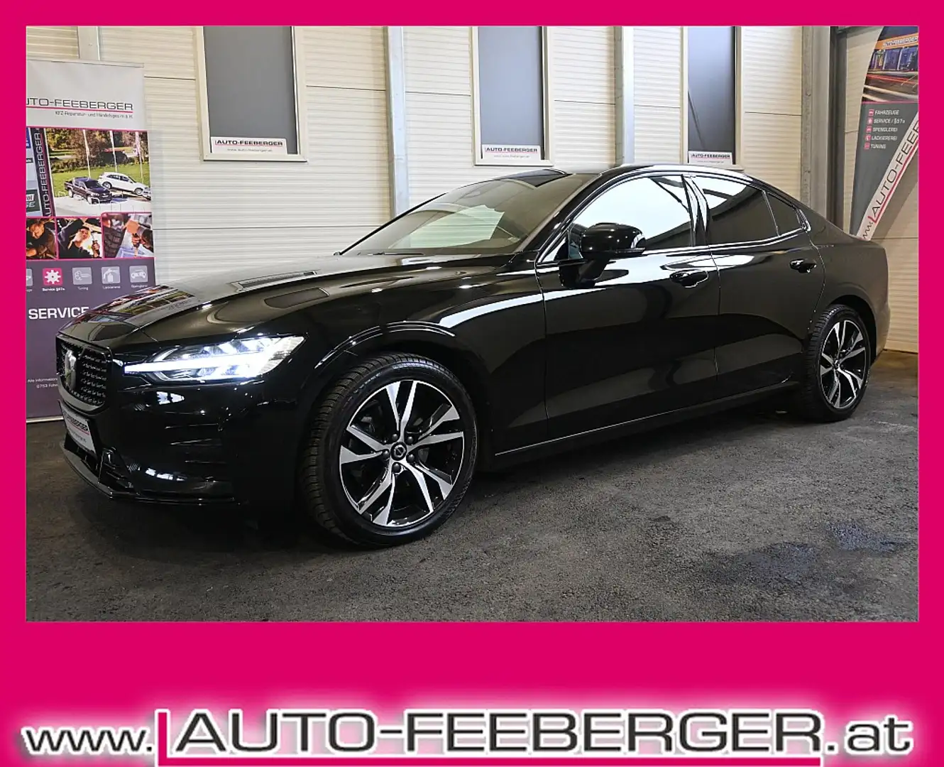 Volvo S60 B4 Plus Dark Aut.ACC,Standheizung,Leder-Sportpa... Чорний - 1