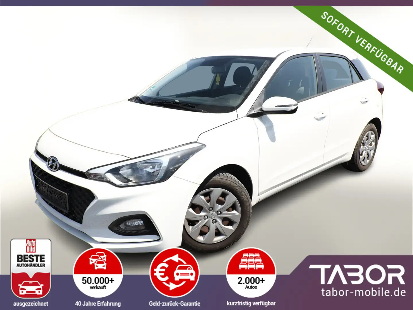Hyundai i20 1.2 84 Select Klimaanlage Radio Weiß - 1