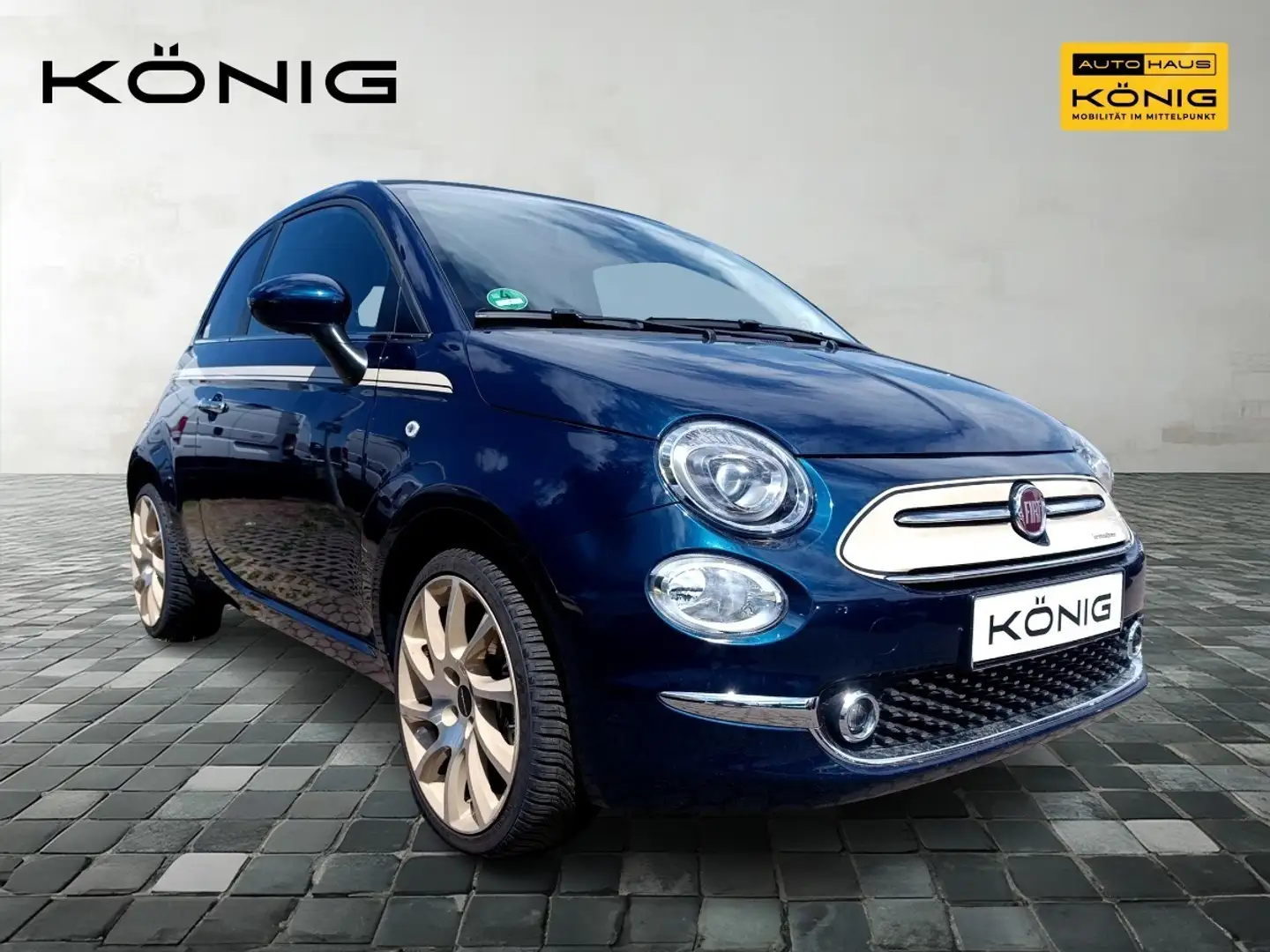 Fiat 500C 1.0 GSE DOLCEVITA IRMSCHER KLIMA*NAVI*PDC Blau - 2