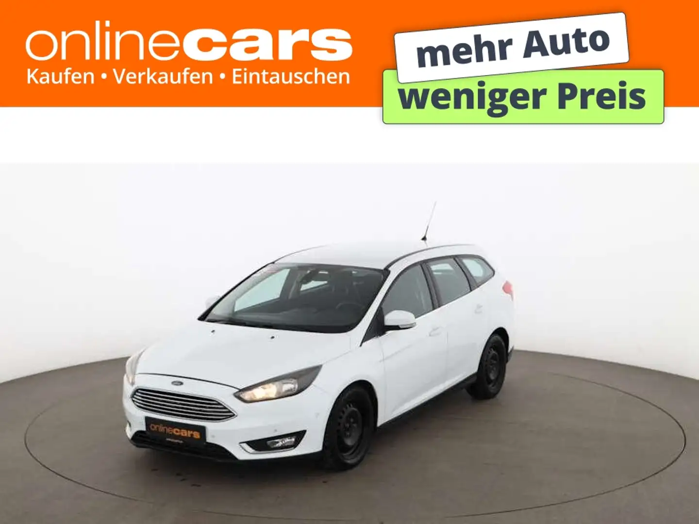 Ford Focus Turnier 2.0 TDCi Titanium Aut NAVI KLIMA Weiß - 1